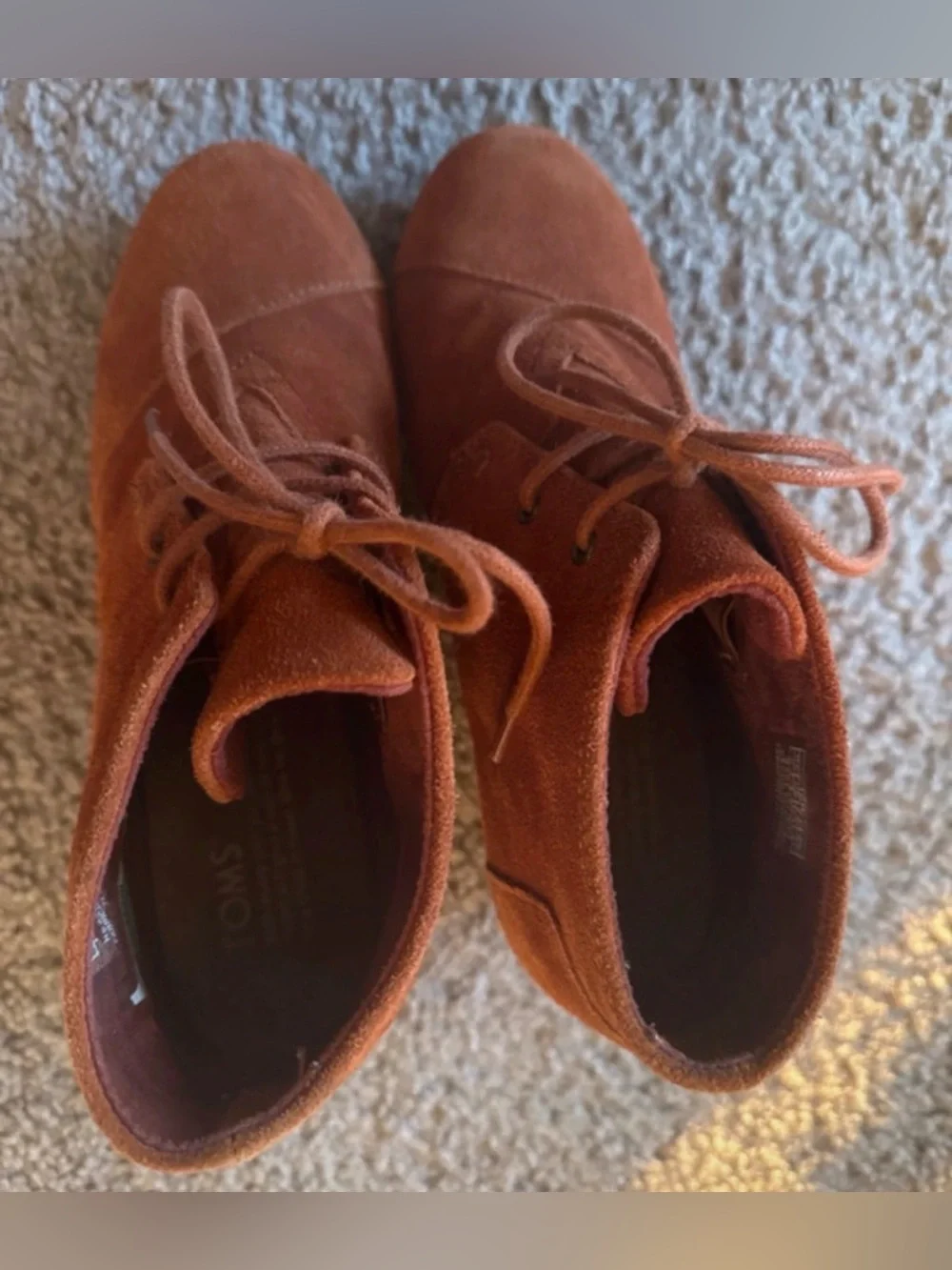 Toms suede wedge